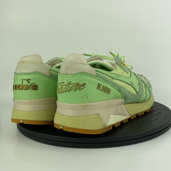 Diadora x Featire N9000 Pistachio Ice Cream Green Running Shoes Men's Size 10 - Picture 6 of 13